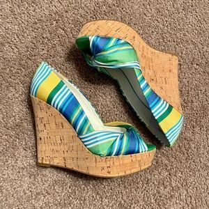 Nine West Multicolored Wedge Heels